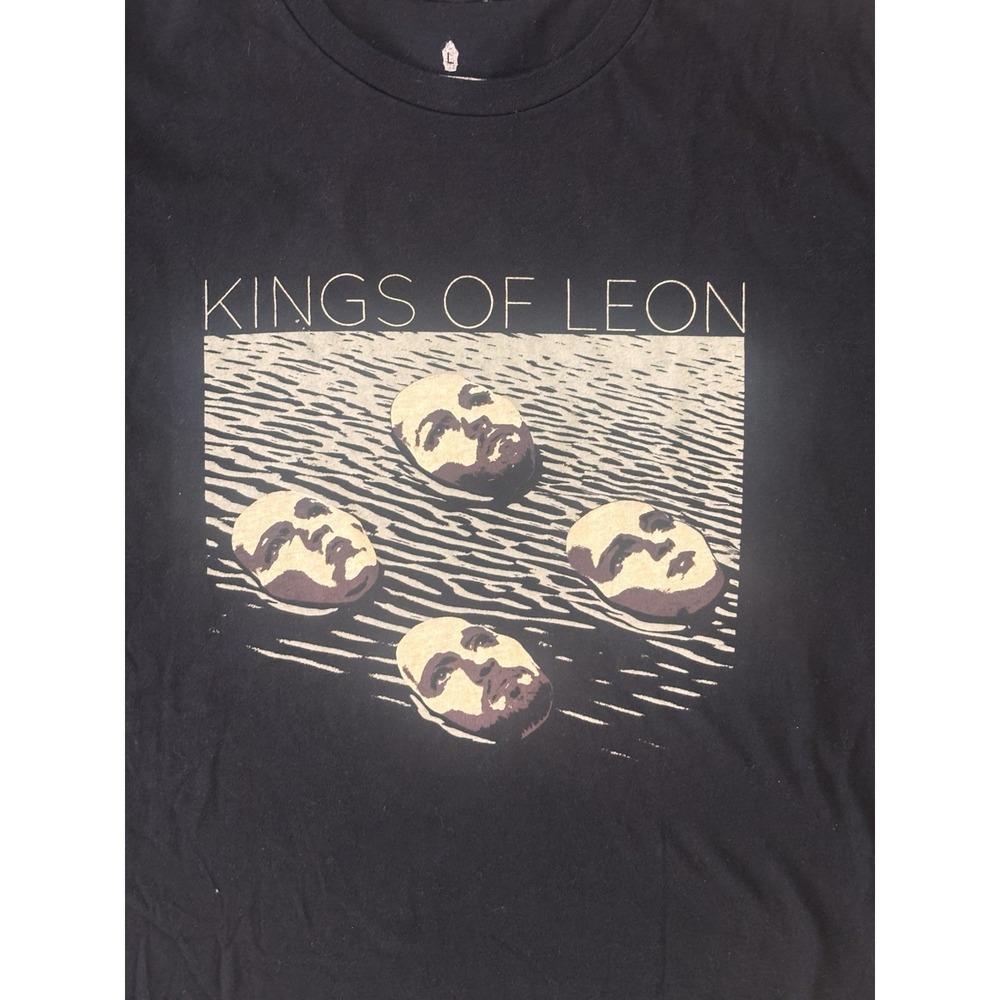 Kings of Leon Band Tee Large Black Walls Tour 2017 Festival Grunge Rock Music - Picture 5 of 13
